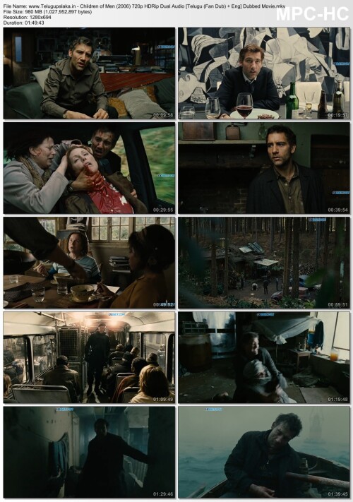 Children of Men (2006) 720p HDRip Dual Audio [Telugu (Fan Dub) + Eng] Dubbed Movie.mkv thumbs