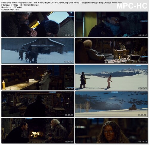 The Hateful Eight (2015) 720p HDRip Dual Audio [Telugu (Fan Dub) + Eng] Dubbed Movie.mkv thumbs